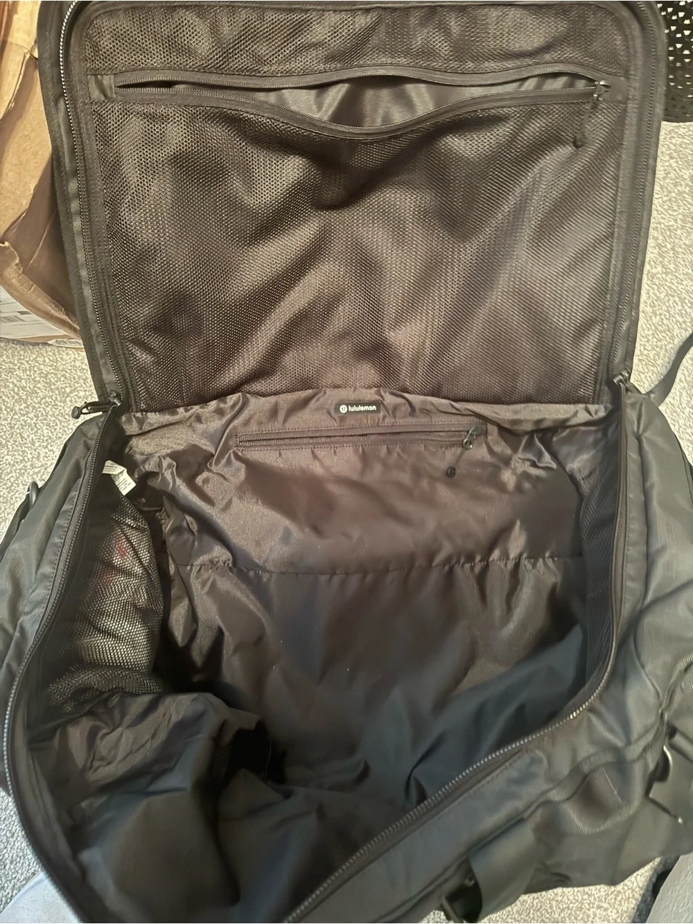 lululemon athletica Black Duffel with Subtle Logo